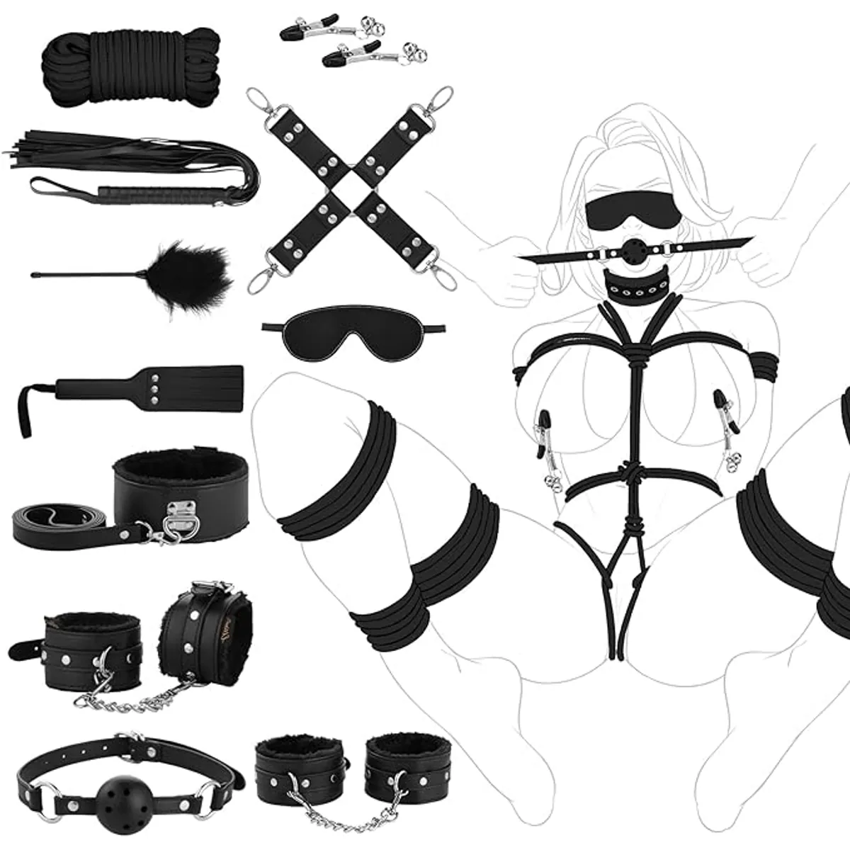 Bondage Kit — 10 Pieces
