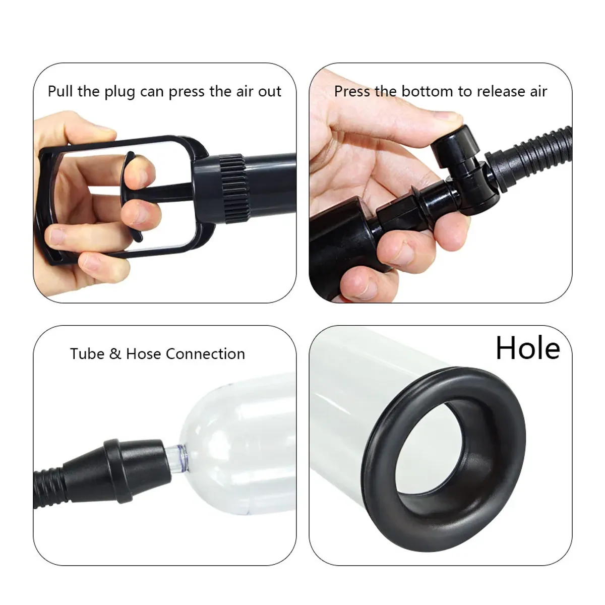 Manual Vacuum Pump with Silicone Sleeve