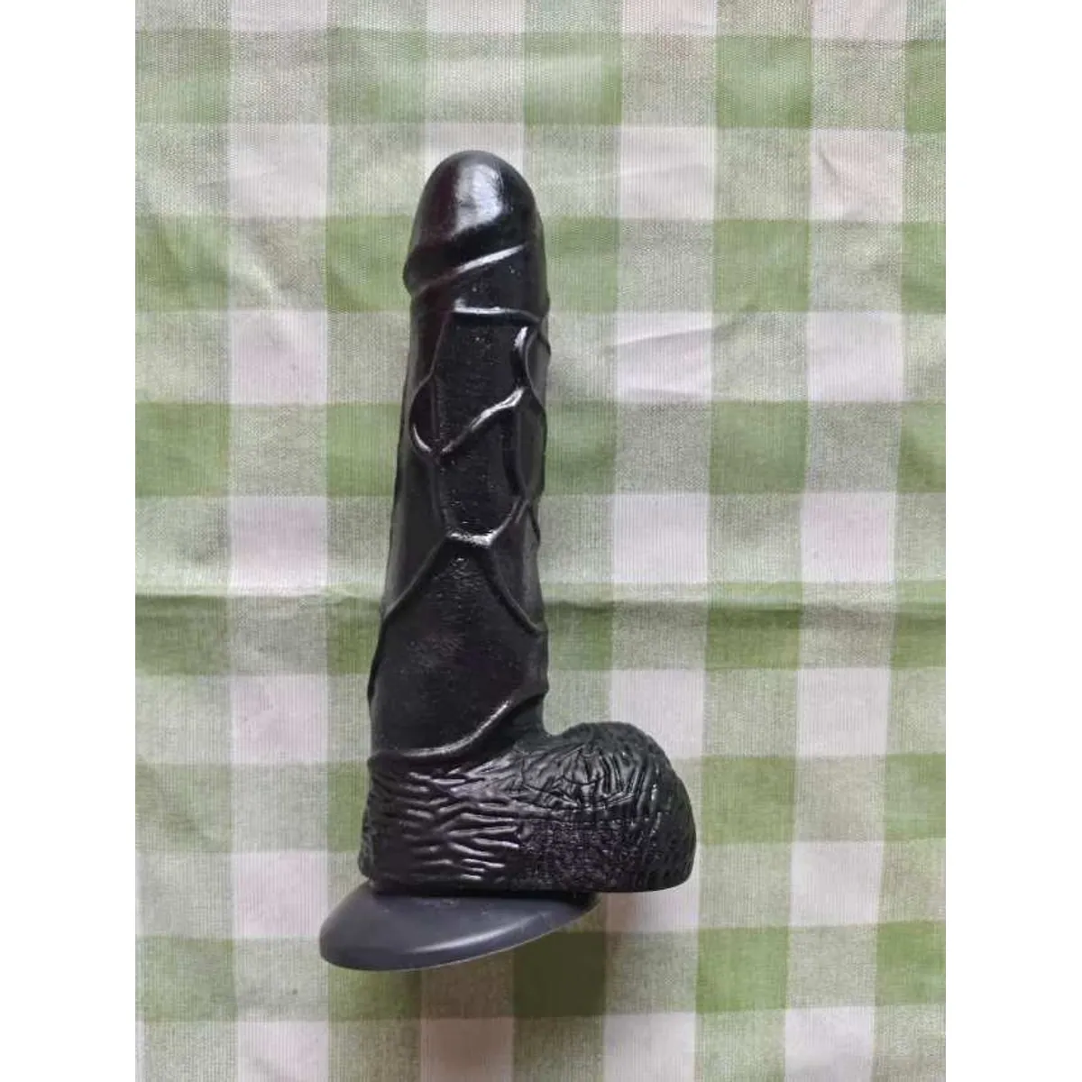 Black Realistic Dildo — 18 cm