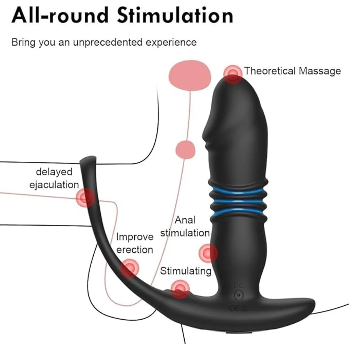 Rechargeable Vibrator — 10 Vibration, 10 Patterns