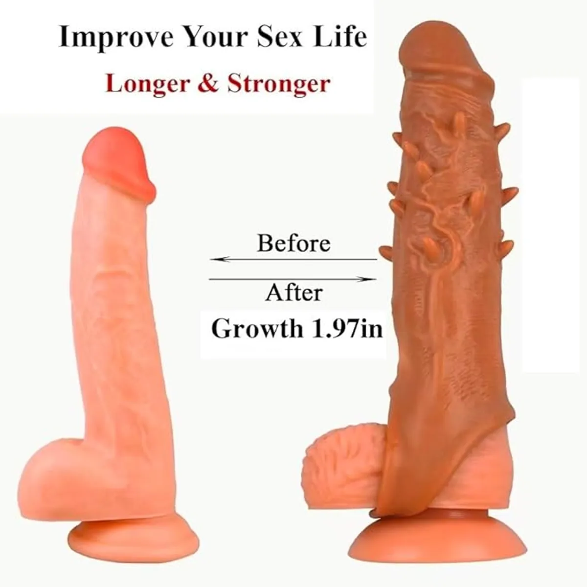 Textured Dildo — Raised Ridge
