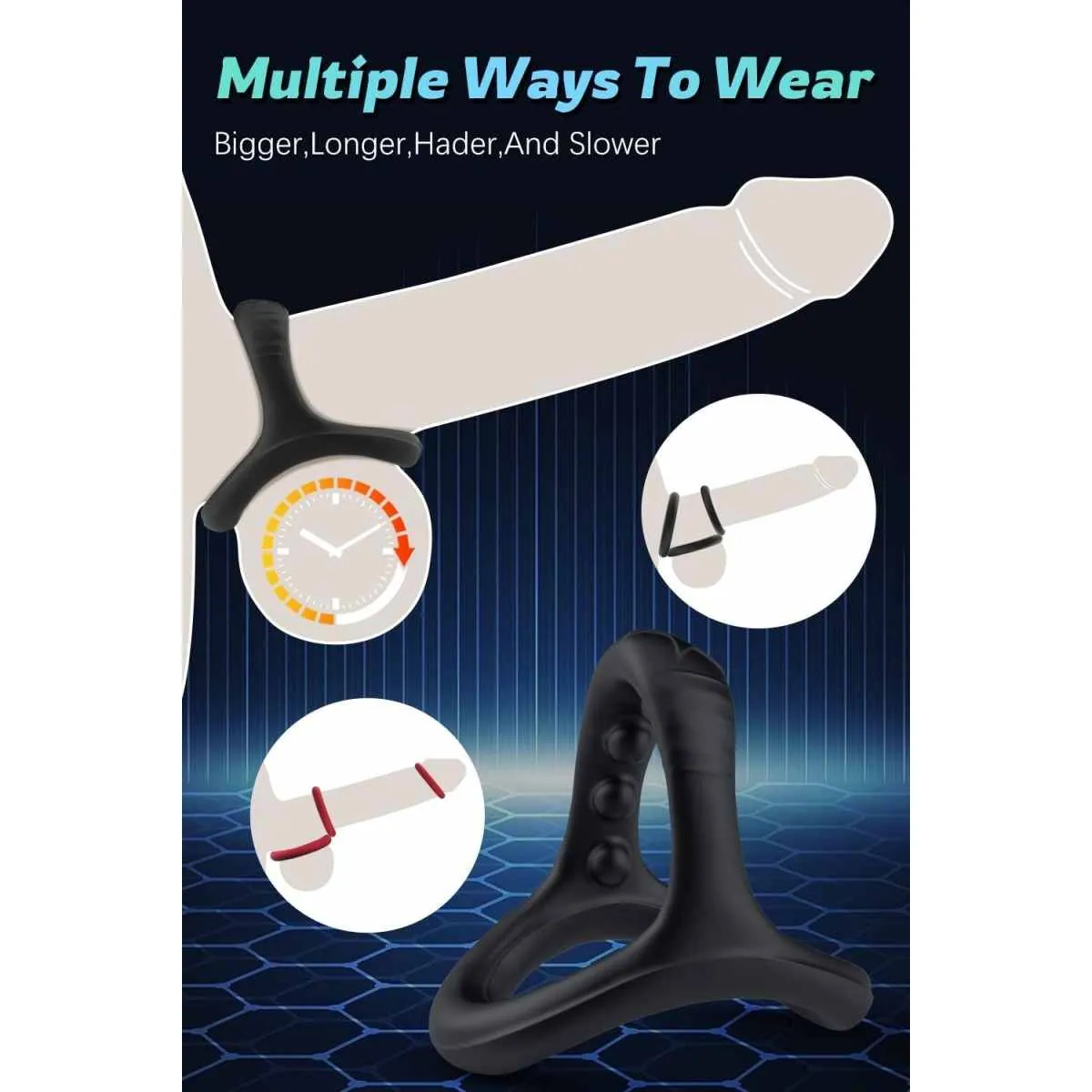 Triangle Cock Ring Set — Multi-Wear